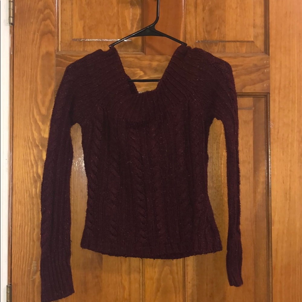 off shoulder sweater